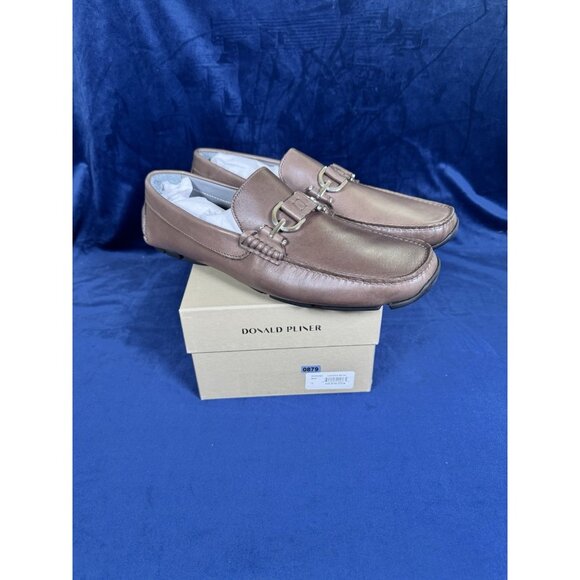 Donald Pliner Loafer With Metal Men's 12 Retail $275 0879 - Picture 1 of 6